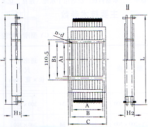 BZ-Ⅰ(單層)、BZ-Ⅱ(雙層)棒條閥門外形型號圖